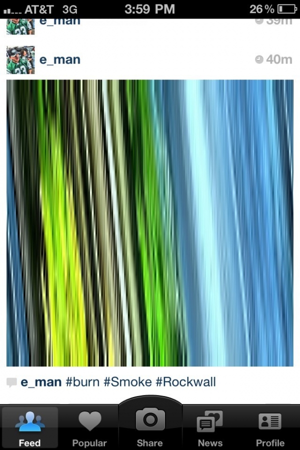 [Image: Image by @AnthonyQuintano - I think @Instagram is having some issues. The feed currently looks like this from everyone I follow. on Propic]