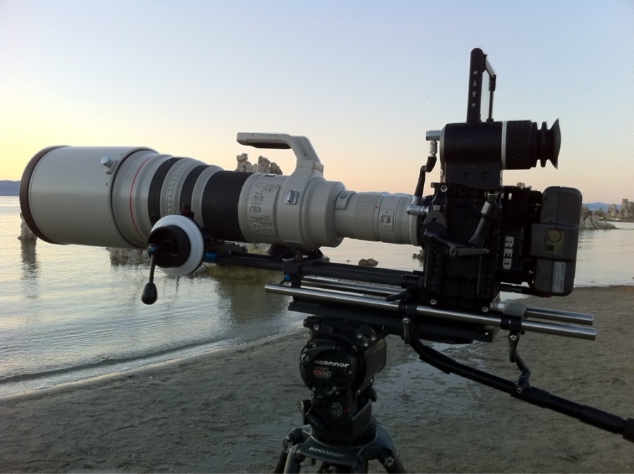 [Image: Image by @vincentlaforet - Canon 600mm EF at 300fps 2k on RED #epic w RED Canon mount #R3D = approx 3400mm  on Propic]