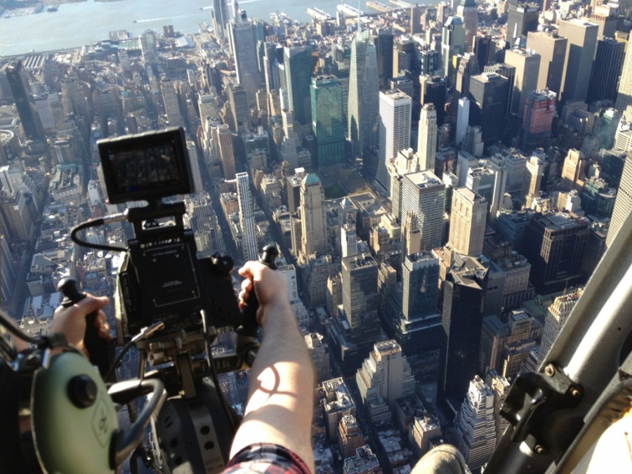 [Image: Image by @josh_diamond - Sailin over the city with @jasondiamond hanging out the door. @fxphd @rendernyc @MikeIsler on Propic]