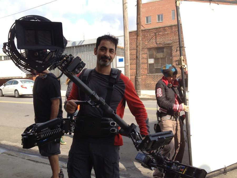[Image: Image by @jasondiamond - The master Saad flying one of our Epics on the AR Rig today for another Sony Spot. #R3D on Propic]