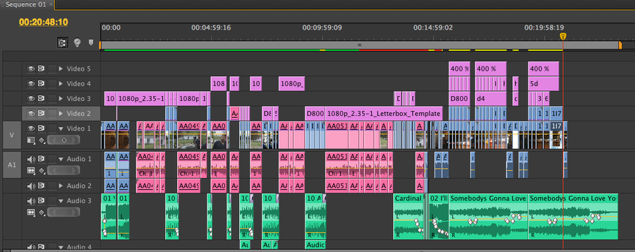 [Image: DSLR shootout timeline by @PhilipBloom - My timeline in CS6 for my D800 Vs D4 vs Mk3 Video...hopefully up tomorrow on Propic]