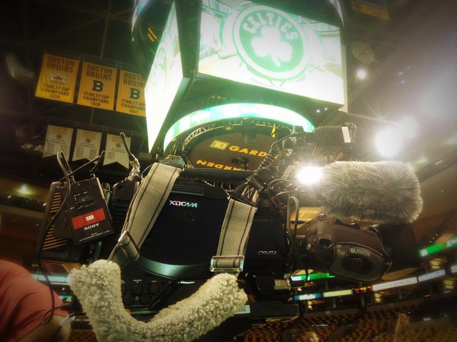 [Image: Image by @tomguilmette - Celtics NBA playoffs w/ Sony F800 on Propic]