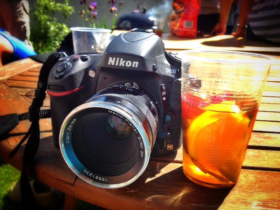 [Image: Image by @PhilipBloom - My brand spanking new Nikon D800 enjoying the wonderful English weather with a very fruity Pimms! on Propic]