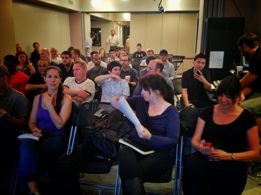 [Image: Image by @PhilipBloom - About to start the @abelcine large sensor workshop. LOOK! There are women here! Thank god not another sausage fest! on Propic]