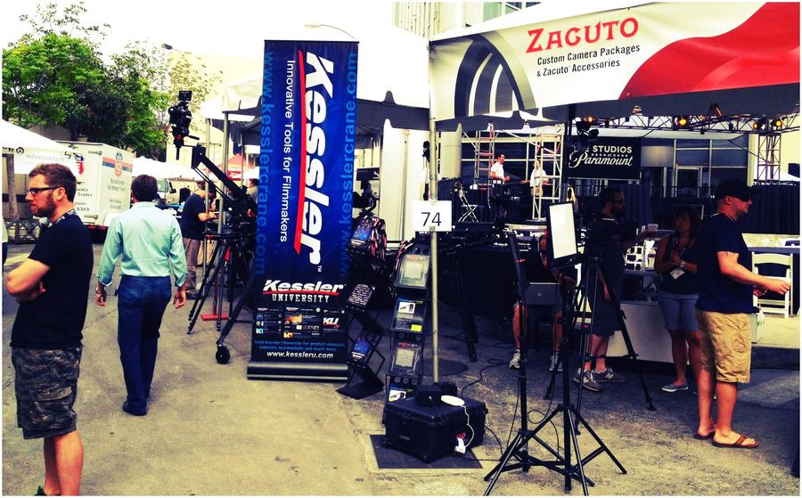 [Image: Image by @ChrisBeller - Kicking off Day 2 of CineGear at the @Zacuto @KesslerCrane booth (#74). Come see us! on Propic]