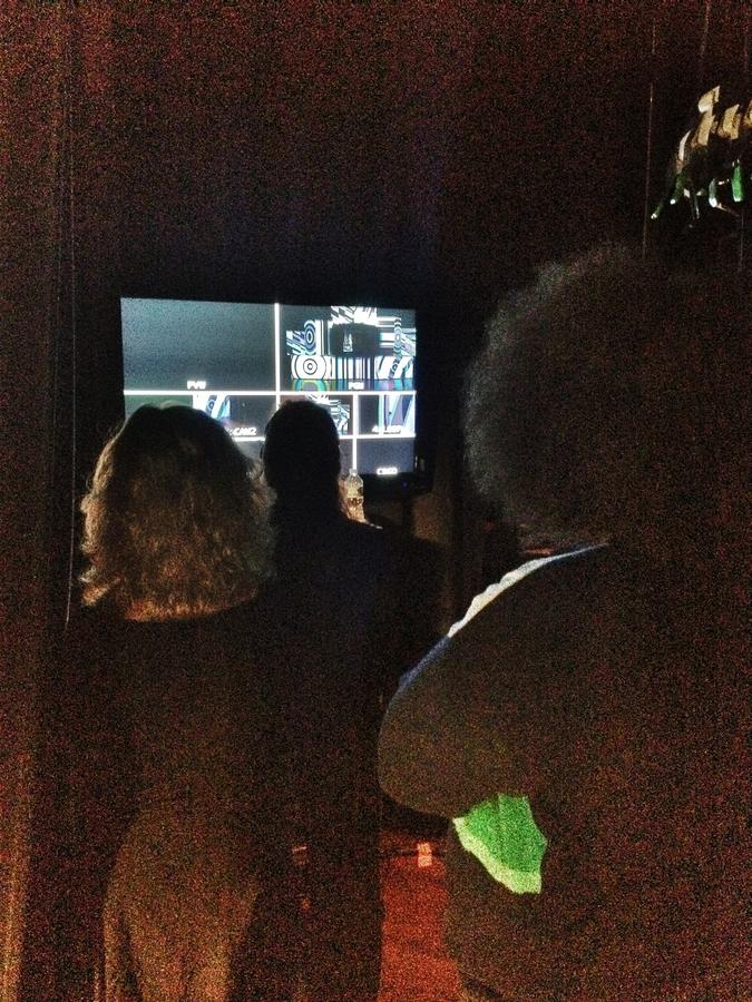 [Image: Image by @PhilipBloom - Backstage at the @VimeoFestAwards w/ Reggie Watts. Crapping my pants right now. Gonna try & semi adlib #tumbleweeds on Propic]