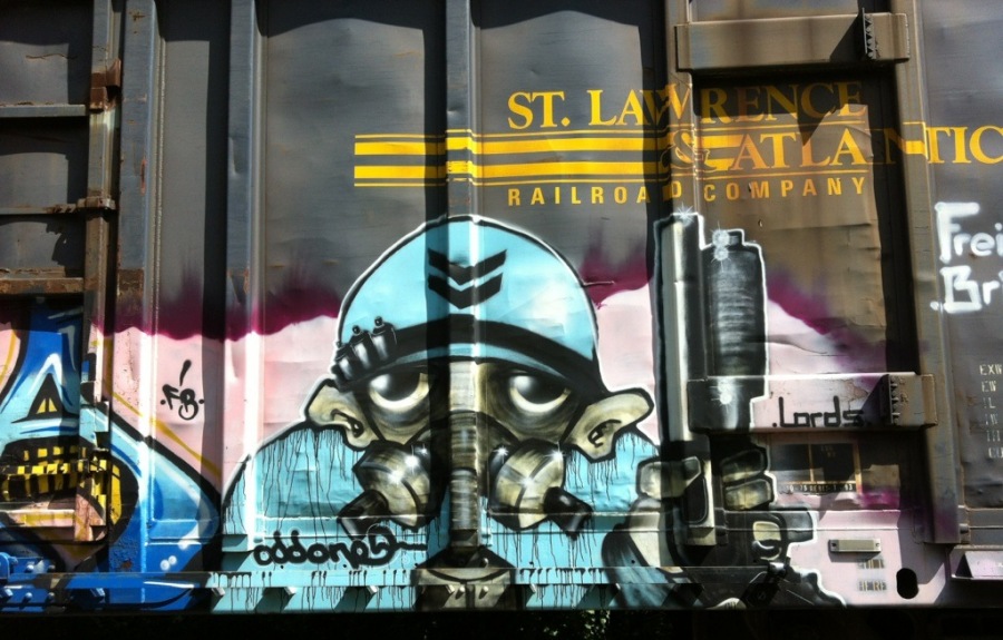 [Image: Photo by @MNS1974 - Cool train graffiti shot by my son Dru on Propic]