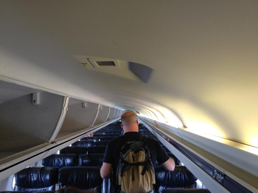 [Image: Image by @jasondiamond - That’s not a train it’s a plane but seats like an automobile. @josh_diamond traversing the hopper to #YYZ on Propic]