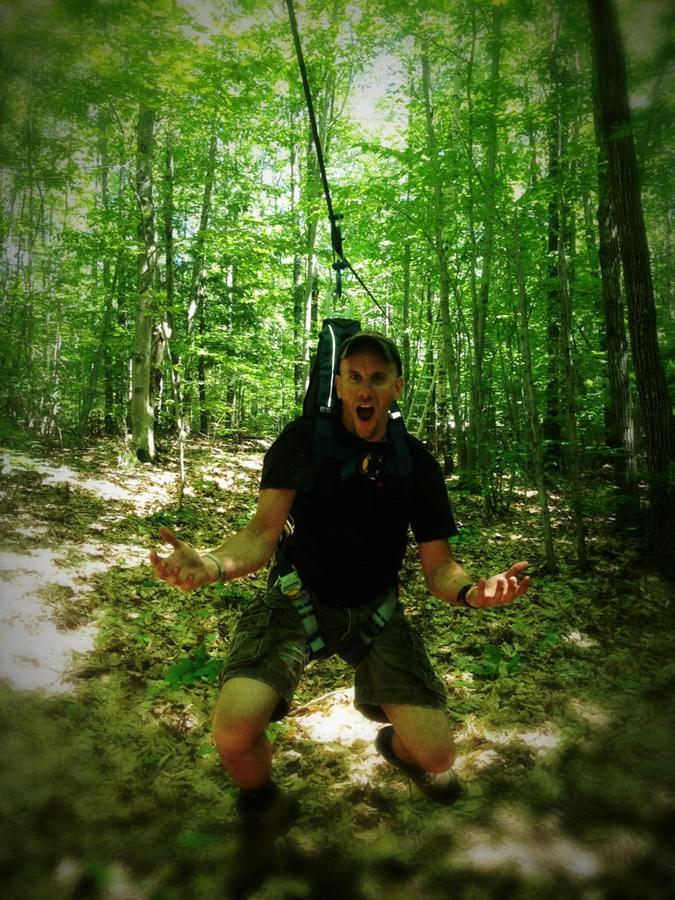 [Image: Image by @tomguilmette - Pulled off my first rope zip line MTB chase 120fps shot. 120 foot run. This pic was taken after I dropped the RED :-) on Propic]