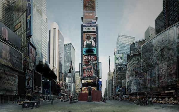 [Image: Image by @KrishanBansal - Post-apocalyptic matte painting I made a while back. on Propic]