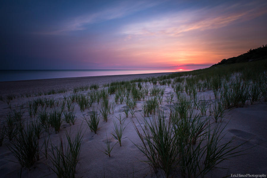 [Image:  L8C0015 2 by @EricHinesPhotos - 60-second exposure during sunrise at the Indiana Dunes on Propic]