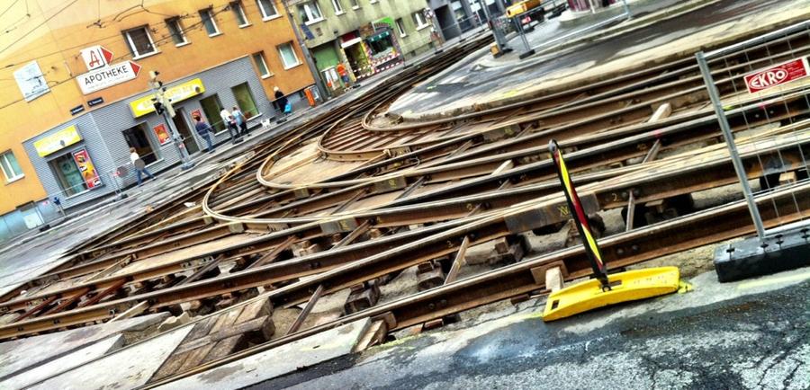 [Image: Image by @NinoLeitner - Track construction craziness in front of our apartment building - never a worse time to have a car here than now! on Propic]
