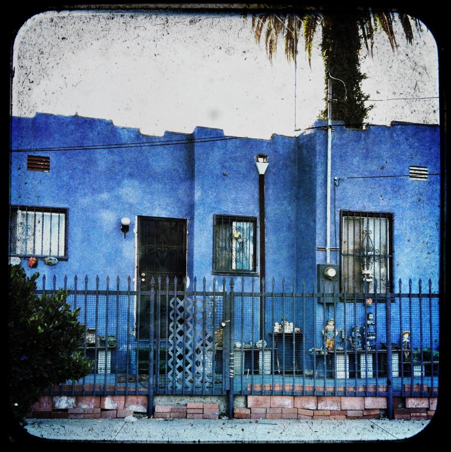 [Image: Blue House by @MissHBomb - LA's little blue house... errrr.... fortress of gnomes.  on Propic]