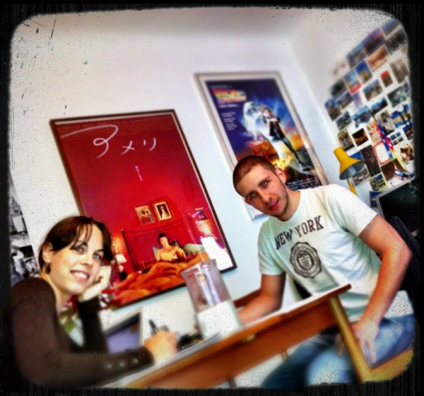 [Image: Image by @NinoLeitner - Storyboarding session for #ProjectHomophobia w/ director @IrrationalRealm & AD @Katflick on Propic]