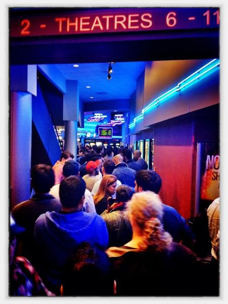 [Image: Image by @PhilipBloom - Huge line for the avengers down at battery park regal cinema! on Propic]