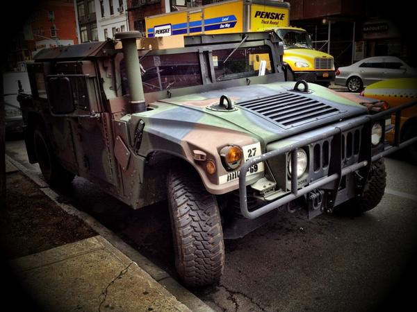 [Image: HMMWV Light Tactical Vehicle by @LordOfVisions - Vehicles for the urban landscape, part 1.
The Oshkosh High Mobility Multipurpose Wheeled Vehicle (HMMWV)on the streets of NYC. on Propic]